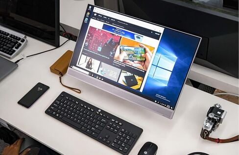 HP EliteOne 800 G4 All-in-One Windows 11 Pro Computer Desktop PC, 23.8in AIO FHD(1920x1080), Intel Core i5-8500, 8GB RAM, 256GB SSD, WiFi, Bluetooth, Keyboard & Mouse(Renewed) in Kuwait