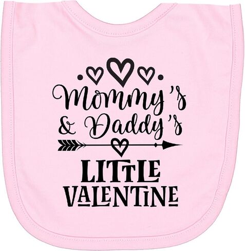 inktastic Mommy Daddy Little Valentine Newborn Bib in Saudi Arabia