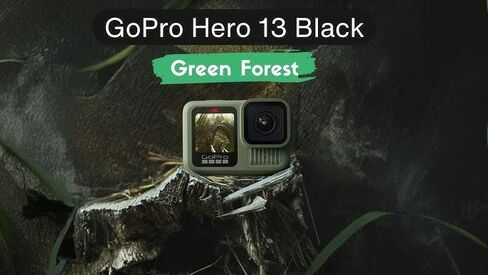 GoPro Limited Edition HERO13 Black in Forest Green - كاميرا الحركة المقاومة للماء مع فيديو 5.3K60، صورة بدقة 27 ميجابكسل (أخضر الغابة) in Saudi Arabia