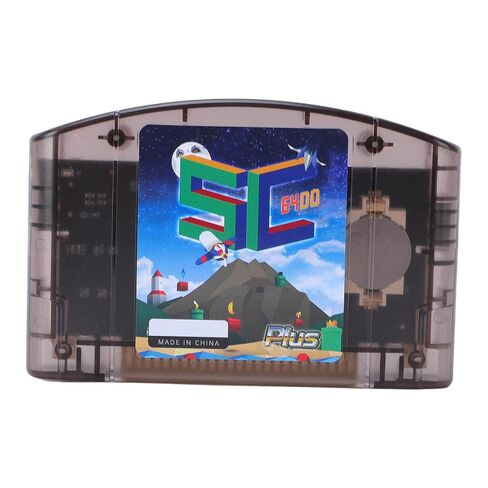 Dpofirs N64 Flash Cartridge, Open Source Game Cartridge with 64DD Emulation and 16GB Memory for 64DD Retro Game Console (Black Transparent) in Saudi Arabia
