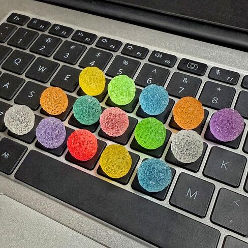 Cat Keycap,Kitty Keyboard Key Caps, Raised Keyboard Stickers for Long Nails,Resin Kitten Comfortable Typing Keyboard Covers for Typing and Gaming for Laptop Desktop Christmas Gift (Cat Paw A,30pcs) in Saudi Arabia