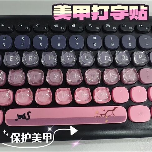 Cat Keycap,Kitty Keyboard Key Caps, Raised Keyboard Stickers for Long Nails,Resin Kitten Comfortable Typing Keyboard Covers for Typing and Gaming for Laptop Desktop Christmas Gift (Cat Paw A,30pcs) in Saudi Arabia