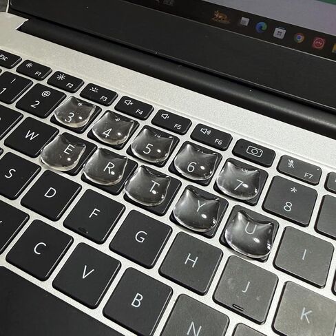 Cat Keycap,Kitty Keyboard Key Caps, Raised Keyboard Stickers for Long Nails,Resin Kitten Comfortable Typing Keyboard Covers for Typing and Gaming for Laptop Desktop Christmas Gift (Cat Paw A,30pcs) in Saudi Arabia