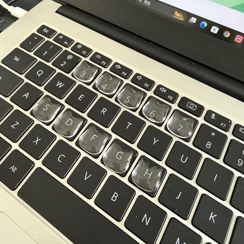 Cat Keycap,Kitty Keyboard Key Caps, Raised Keyboard Stickers for Long Nails,Resin Kitten Comfortable Typing Keyboard Covers for Typing and Gaming for Laptop Desktop Christmas Gift (Cat Paw A,30pcs) in Saudi Arabia