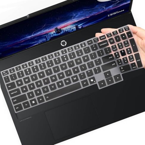 غطاء لوحة المفاتيح لعام 2025 الجديد 15 بوصة Lenovo Legion 5 /Legion 5i 15 بوصة 15.1 بوصة طراز الكمبيوتر المحمول: 15IAX10 15AHP10 15AKP10 15IRX10 غطاء حماية للوحة المفاتيح (لا يناسب 16 بوصة Legion 5 5i/Pro 5 5i 7 7i) - أسود in Kuwait