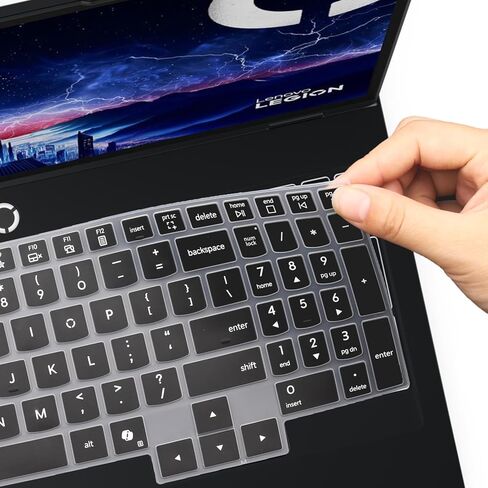 غطاء لوحة المفاتيح لعام 2025 الجديد 15 بوصة Lenovo Legion 5 /Legion 5i 15 بوصة 15.1 بوصة طراز الكمبيوتر المحمول: 15IAX10 15AHP10 15AKP10 15IRX10 غطاء حماية للوحة المفاتيح (لا يناسب 16 بوصة Legion 5 5i/Pro 5 5i 7 7i) - أسود in Kuwait