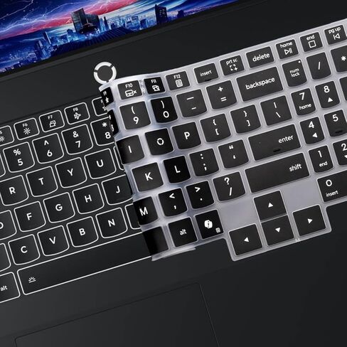 غطاء لوحة المفاتيح لعام 2025 الجديد 15 بوصة Lenovo Legion 5 /Legion 5i 15 بوصة 15.1 بوصة طراز الكمبيوتر المحمول: 15IAX10 15AHP10 15AKP10 15IRX10 غطاء حماية للوحة المفاتيح (لا يناسب 16 بوصة Legion 5 5i/Pro 5 5i 7 7i) - أسود in Kuwait