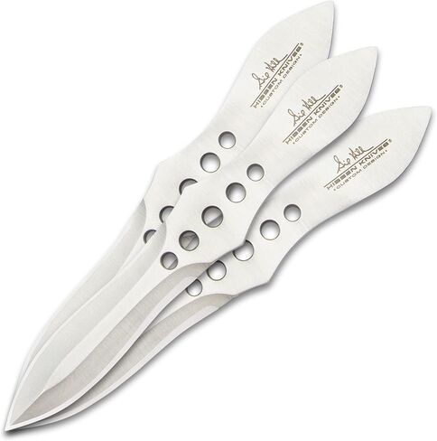 مجموعة رمي الفأس والسكين من Hibben | قطعة واحدة من الفولاذ المقاوم للصدأ 3Cr13 | غمد حزام نايلون متين | تتضمن ستة قاذفات | تصميم ذو قبضة منحنية | رمايات دقيقة لصقل مهاراتك in Kuwait