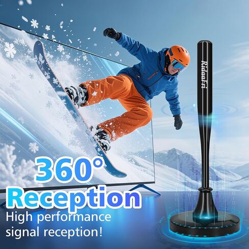 RidaaFri TV Antenna for Smart TV Indoor, HD Digital Antenna with Strong Magnetic Base, 360° Rotation for Enhanced Reception of Local Channels in 4K 1080P, 16FT Coax Cable in Saudi Arabia