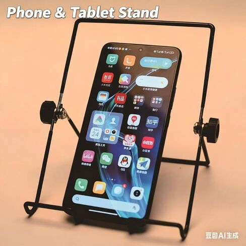 حامل كمبيوتر لوحي لجهاز iPad حامل مكتب، ملحقات مكتب منزلي قابل للطي للسفر لحامل iPad وحامل Dorm College Essentials شاشة محمولة تناسب علامات التبويب iPhone والكتب مقاس 4-15.9 بوصة باللون الأسود in Kuwait