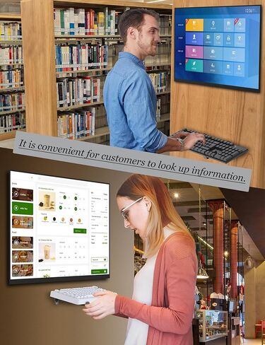 Universal Wall Mount Storage Organizer for Keyboard, Display Wall Rack Holder Fit for Kindle, E-Book, Tablet Desktop Space-Saving Solution, Anti-Slip Protective pad, Fixed by Screw (Black) in Kuwait