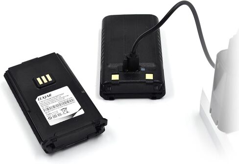 (2-Pack) 7.4V 2500mAh USB-C Li-ion Battery, Replacement for Baofeng UV-5G Plus UV-5RM Plus GM-5RH GMRS Two-Way Radios with Type-C Charging Port in Saudi Arabia