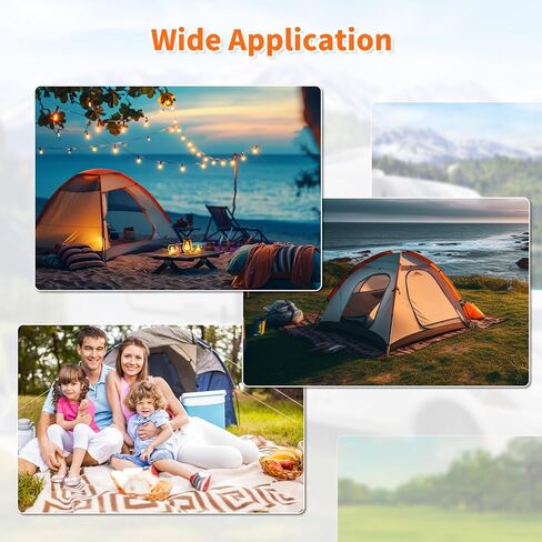 102 قطعة من أوتاد الخيمة والحبال، أوتاد بلاستيكية قابلة للنفخ على الأرض مع خطافات وحبال وإكسسوارات بديلة لخيام التخييم والفخاخ والشاطئ والحديقة الخارجية وديكورات العطلات in Kuwait