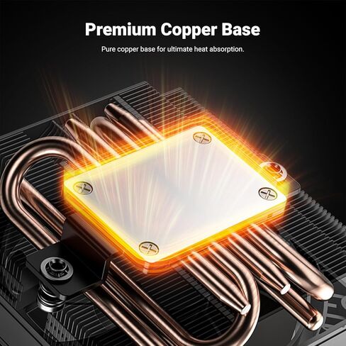 ID-COOLING IS-47-XT V2 Low Profile CPU Air Cooler, 47mm Height, 4 Heatpipes, 92mm PWM Fan, Compatible with Intel LGA1700/1200/115X & AMD AM5/AM4 – Ideal for SFF & Mini-ITX Builds in Saudi Arabia