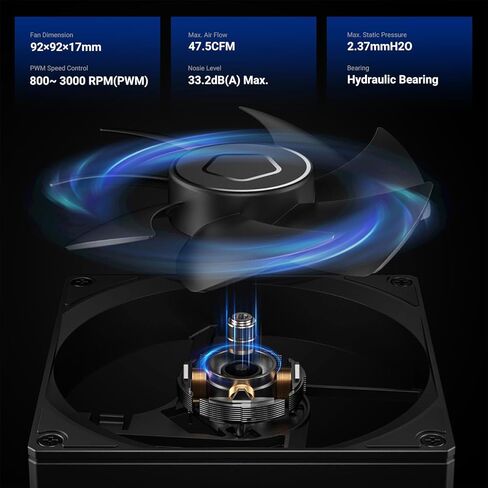 ID-COOLING IS-47-XT V2 Low Profile CPU Air Cooler, 47mm Height, 4 Heatpipes, 92mm PWM Fan, Compatible with Intel LGA1700/1200/115X & AMD AM5/AM4 – Ideal for SFF & Mini-ITX Builds in Saudi Arabia