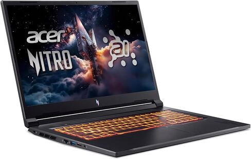 acer Nitro V 17 AI Gaming Laptop | AMD Ryzen 7 260 Processor | NVIDIA GeForce RTX 5070 Laptop GPU (798 AI Tops) | 17.3" FHD IPS 144Hz Display | 32GB DDR5 | 1TB Gen 4 SSD | Wi-Fi 6E | ANV17-41-R75F in Kuwait