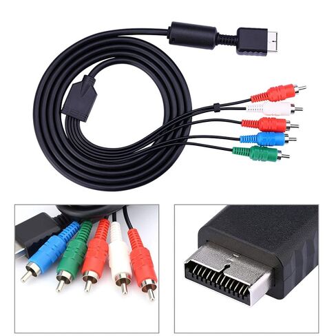 AV Multi Out to Component Video Audio Cable, High Definition Cord for PS2 PS3, with Thick Flexible Jacket and Color Coded Connectors in Saudi Arabia