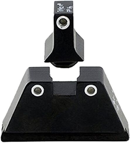 مجموعة رؤية ليلية Trijicon Glock Suppressor، أمامية بيضاء/خلفية بيضاء مع مصباح أمامي أخضر ومصابيح خلفية برتقالية in Kuwait