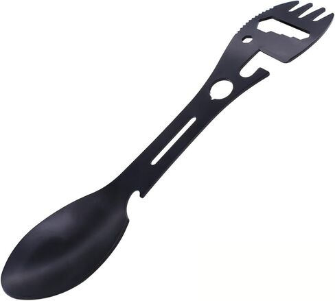 Multifunctional Camping Fork Stainless Steel Fork Spoon Bottle Opener Combination Camping Equipment Suitable for Hiking in Saudi Arabia