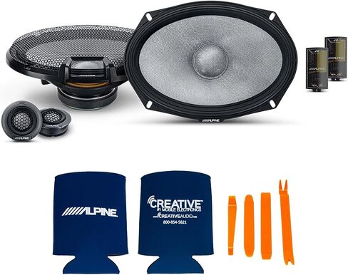 Alpine 6.5" & 6x9 R2 High-Resolution Speaker Bundle - A Pair of R2-S65C 2-Way Component Speakers & a Pair of R2-S69C 6x9 Component Speakers in Saudi Arabia