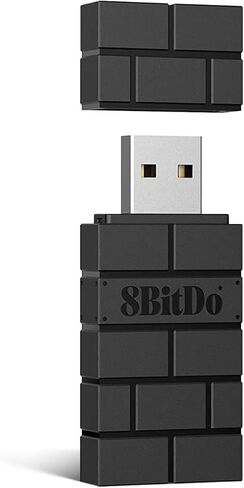 8BitDo Wireless USB Adapter 2 for Switch/Switch 2, Windows PC, Mac & Raspberry Pi, Compatible with Xbox Series X & S, Xbox One Bluetooth, Switch Pro and PS5 Controller-Black in Saudi Arabia