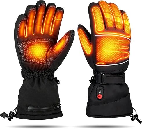 Heated Gloves, Rechargeable Heated Gloves for Men Women, 7.4V Fast Heating, Waterproof & Upgrade Non-Slip Electric Heating Glove for Motorcycling, Hunting, Skiing, Outdoor Work in Saudi Arabia