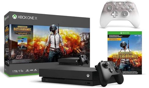 Microsoft Xbox One X 1TB PlayerUnknown's Battlegrounds Bundle + Phantom White Special Edition Wireless Controller | Include：Xbox One X 1TB Console ,PlayerUnknown's Battlegrounds,Wireless Controller (Renewed) in Saudi Arabia