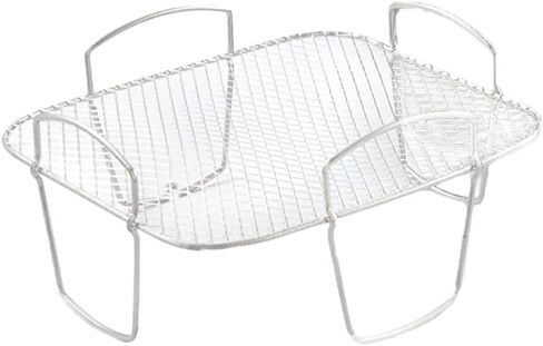 8 inch Square Air Fryer Rack, Stainless Steel Dehydrator Rack, Square Air Fryer Accessories, Air Fryer Rack, Stainless Steel Food Dehydrator Rack Toast Rack Grill Air Fryer Accessories in Saudi Arabia