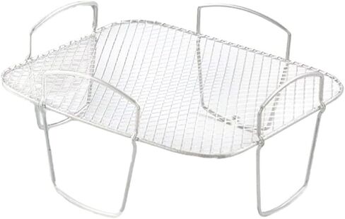 8 inch Square Air Fryer Rack, Stainless Steel Dehydrator Rack, Square Air Fryer Accessories, Air Fryer Rack, Stainless Steel Food Dehydrator Rack Toast Rack Grill Air Fryer Accessories in Saudi Arabia