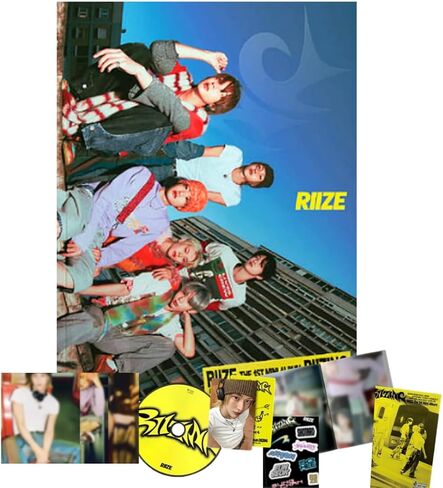 RIIZE RIIZING 1st Mini Album [IMPOSSIBLE Ver.] Photobook + CD + Photocard + Folded Poster + Sticker (Boom Boom Bass) in Saudi Arabia