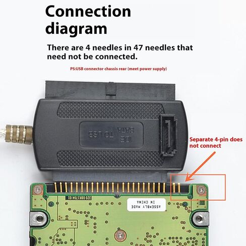 UncleS نقل البيانات بسرعة USB إلى محول إلكترونيات محرك متكامل لمحطة إرساء القرص الصلب الخارجي للكمبيوتر المحمول IDE/إلى كابل محول USB in Saudi Arabia