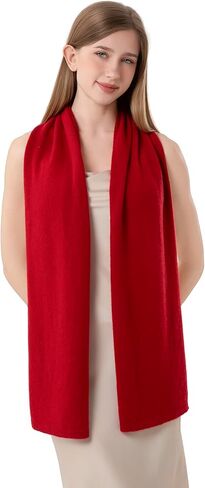 Cizgooa100% Cashmere Knitted Scarf Warm Soft Lightweight Wrap Stole Travel Shawl for Women Men Adult in Saudi Arabia