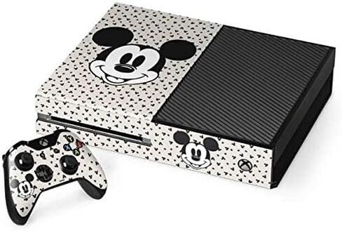 ملصق Skinit المخصص للألعاب متوافق مع وحدة تحكم Xbox One وحزمة وحدة التحكم - تصميم كلاسيكي ميكي ماوس من ديزني مرخص رسميًا in Kuwait