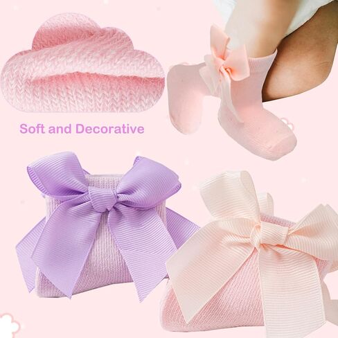 مجموعة من 2 قبعات وجوارب وقفازات للأطفال حديثي الولادة، جوارب قطنية لحديثي الولادة من البنات والأولاد in Kuwait