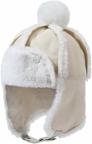 Toddlers Baby Girls and Boys Beanie Cap Crochet Earflap Pilot Hats Winter Warm Knit Caps in Saudi Arabia