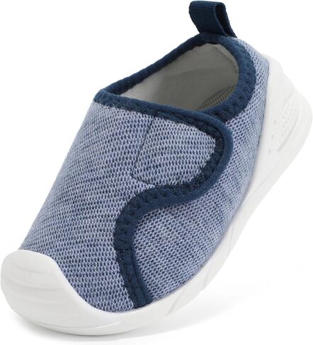 Baby Shoes Wide Toe Box Toddler Boy Girl First Walking Shoe Infant Barefoot Sneakers Non-Slip Babies Walker Newborn Soft Sole Breathable Mesh Lightweight 6 9 12 18 24 Months in Saudi Arabia