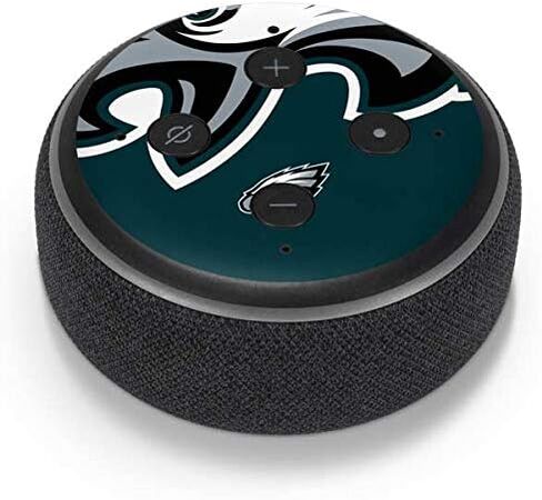 Skinit Decal Audio Skin Compatible with Amazon Echo Dot 3 - Officially Licensed NFL Philadelphia Eagles Large Logo Design in Saudi Arabia
