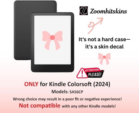 ZOOMHITSKINS Kindle Skin Compatible with Kindle Colorsoft (2024), Plain Solid Color Dark Deep Forest Green Emerald, Easy Bubble-Free 3M Vinyl Skin Decal Accessories, Made in The USA in Saudi Arabia