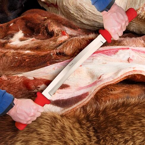 Wiebe Elite Double-Edged Fleshing Blade Knife Tool | Professional Dual Blade for Taxidermy, Trapping, and Coon/Beaver Hide Preparation in Kuwait