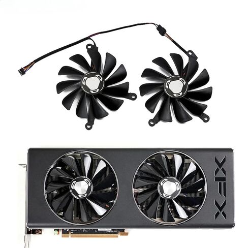 FDC10U12S9-C CF1010U12S RX 5700XT、RX-57XT86OD GPU Fan，for XFX Radeon RX5700 5700 XT Thicc II Ultra Video Card Cooling Fans in Kuwait