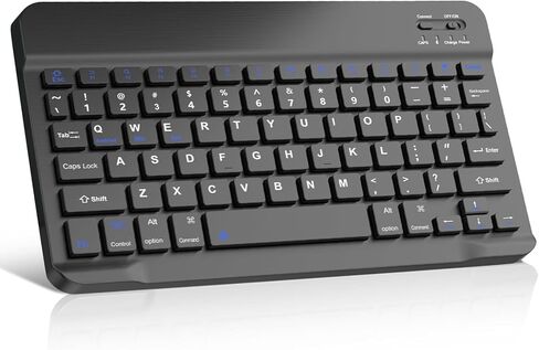 Detachable Wireless Bluetooth Keyboard Lightweight Slim & Long Battery for iOS iPad, iPad Pro, iPad Air, Mac, Android Tablet Samsung Galaxy, Xiaomi Pad 5, Huawei, Lenovo in Kuwait