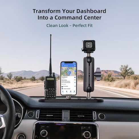 سكة كاياك من الألومنيوم، مسار T عالمي منخفض للهواتف، نظام تحديد المواقع العالمي (GPS)، GoPro، الأجهزة اللوحية، أجهزة الراديو - سكة تروس لوحة القيادة الثقيلة CNC للسيارات وسيارات الدفع الرباعي والشاحنات in Kuwait