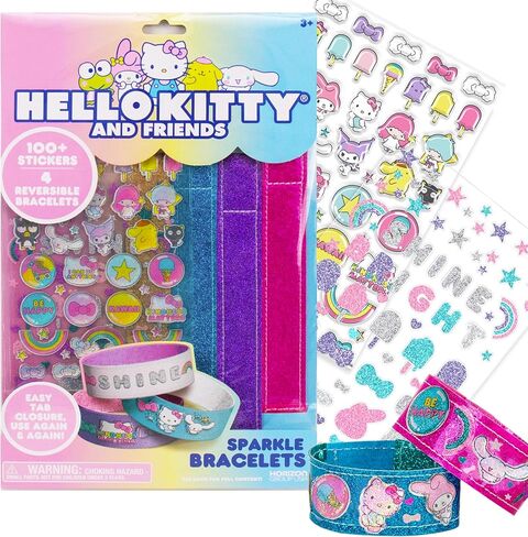 طقم صنع سوار Bluey Sparkle ، 4 أساور قابلة للانعكاس مع إغلاق سهل ، أكثر من 100 ملصقات راتنجات تقليدية ومنتفخة ، مجوهرات زرقاء ديي ، الفنون والحرف اليدوية للأطفال من عمر 8 إلى 12 عامًا ، in Kuwait
