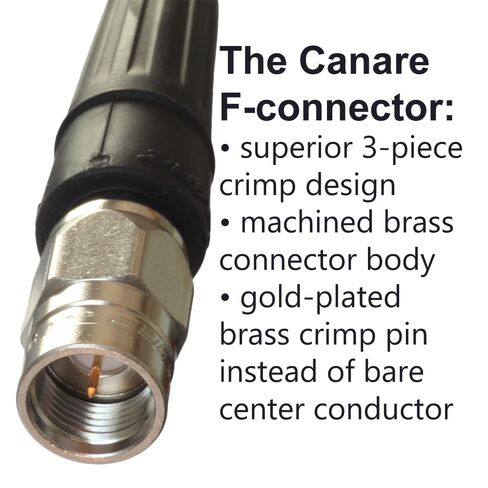 BJC RG-6 Coaxial Cable, 5 Foot, Black; Broadcast Quality Coax, Assembled in USA in Saudi Arabia