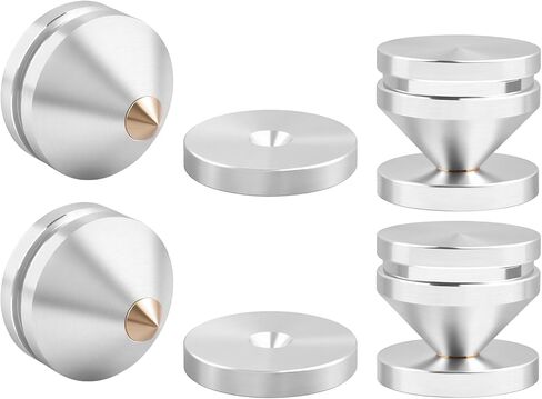 Isolation Feet for Turntable and Subwoofer, Aluminum Copper Alloy Anti-Vibration Spikes with Diffraction Groove, 4-Pack(Gold) in Saudi Arabia