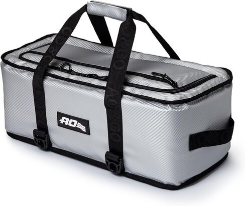 مبرد ناعم من الكربون من AO Coolers Stow-N-Go، منخفض المستوى، مانع للتسرب مع عزل عالي الكثافة، يحمل الثلج لمدة 24 ساعة in Kuwait