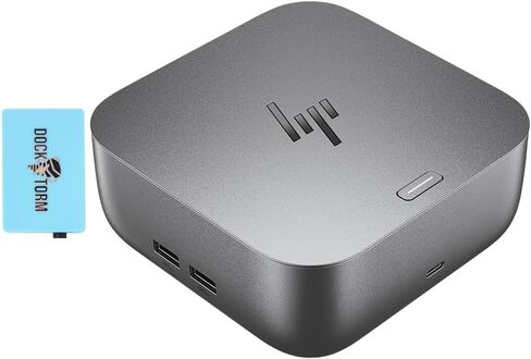 حزمة النسخ المتماثل لمنفذ HP Thunderbolt 4 Ultra Dock بقدرة 180 وات مع محور DKZ 9X481UT#ABA (محطة إرساء Thunderbolt/USB-C العالمية، نقل البيانات إلى أي كمبيوتر محمول يحمل علامة تجارية، كابل واحد للشحن) in Kuwait