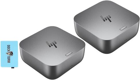 حزمة النسخ المتماثل لمنفذ HP Thunderbolt 4 Ultra Dock بقدرة 180 وات مع محور DKZ 9X481UT#ABA (محطة إرساء Thunderbolt/USB-C العالمية، نقل البيانات إلى أي كمبيوتر محمول يحمل علامة تجارية، كابل واحد للشحن) in Kuwait