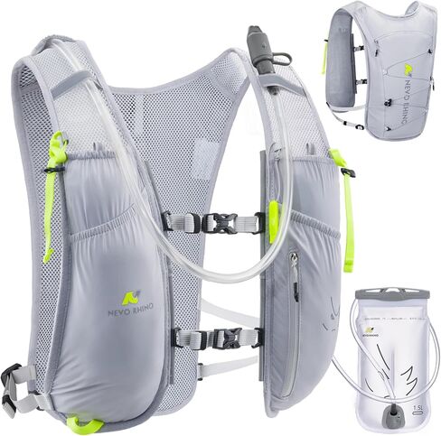 N NEVO RHINO 5.5L Running Vest for Women Men, Lightweight Hydration Vest with 1.5L Water Bladder, Breathable Water Backpack for Hiking Running Cycling in Saudi Arabia