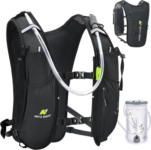 N NEVO RHINO 5.5L Running Vest for Women Men, Lightweight Hydration Vest with 1.5L Water Bladder, Breathable Water Backpack for Hiking Running Cycling in Saudi Arabia